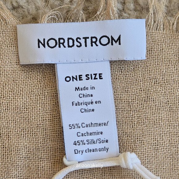 NWT Nordstrom Silk Cashmere Lightweight Scarf - Picture 6 of 10